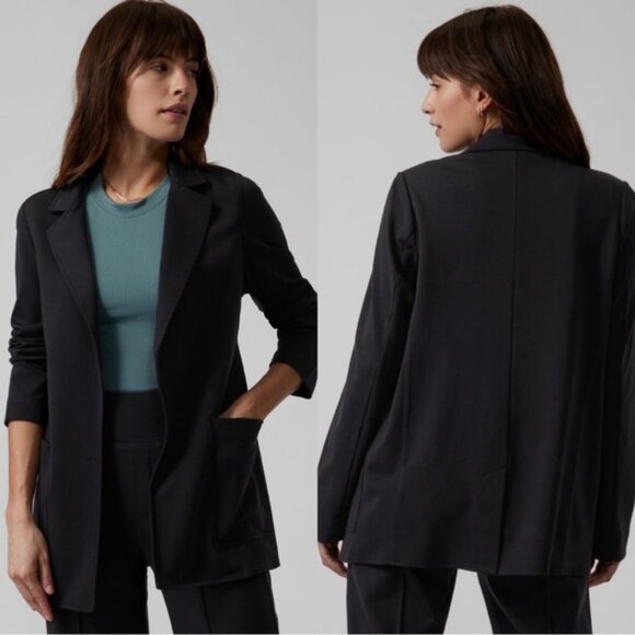 Athleta Eastbound Blazer Black Size 16 - Picture 1 of 6